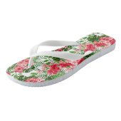 Flip Flops-Tropische Bloemen Teenslippers (Schuin)