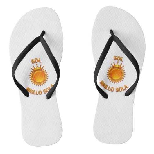 Flip Flops with Sol Brillo Sola Logo | Inspiration (Voetbed)