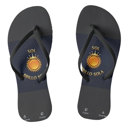 Flip Flops with Sol Brillo Sola Logo | Inspiration (Voetbed)