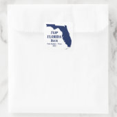 Flip Florida Blue in 2024 Square Sticker (Tas)