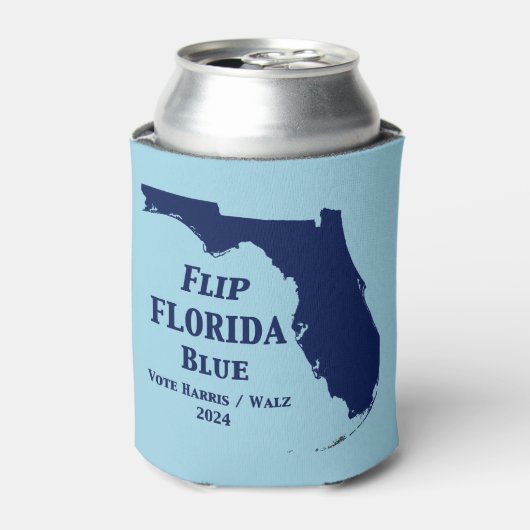 Flip Florida Blue voor 2024 Blikjeskoeler (Blikje Voorkant)