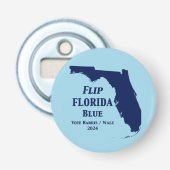 Flip Florida Blue voor 2024 Button Flesopener (Voorkant)