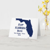 Flip Florida Blue voor 2024 Kaart (Gele Bloem)