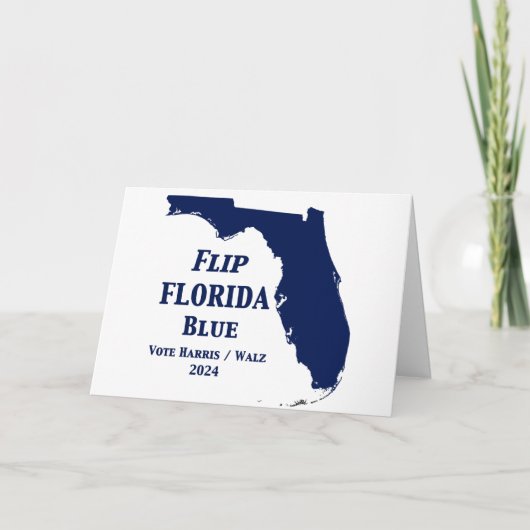Flip Florida Blue voor 2024 Kaart (Voorkant)