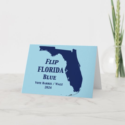 Flip Florida Blue voor 2024 Kaart (Voorkant)