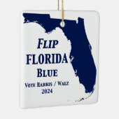 Flip Florida Blue voor 2024 Keramisch Ornament (Rechts)