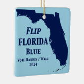 Flip Florida Blue voor 2024 Keramisch Ornament (Rechts)