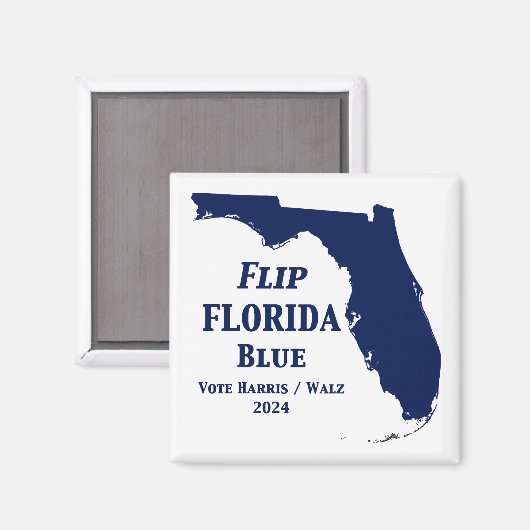 Flip Florida Blue voor 2024 Magneet (Voorkant / Achterkant)