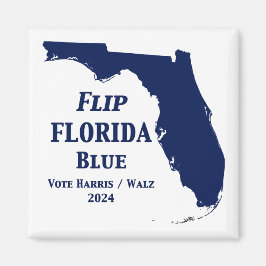 Flip Florida Blue voor 2024 Magneet