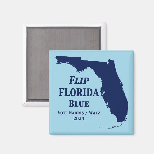 Flip Florida Blue voor 2024 Magneet (Voorkant / Achterkant)