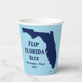 Flip Florida Blue voor 2024 Papieren Bekers