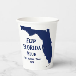 Flip Florida Blue voor 2024 Papieren Bekers