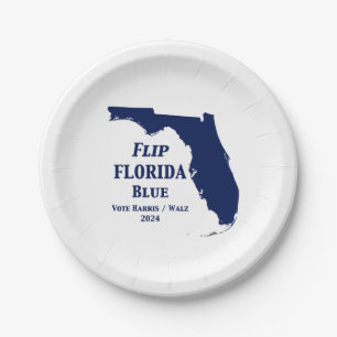 Flip Florida Blue voor 2024 Papieren Bordje