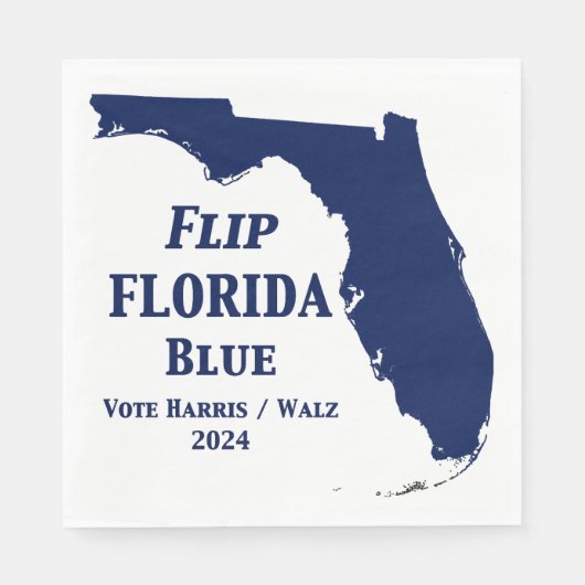 Flip Florida Blue voor 2024 Servet (Voorkant)