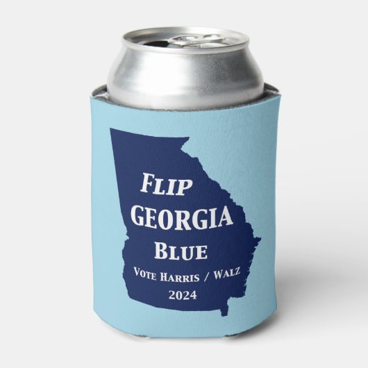 Flip Georgia Blue voor 2024 Blikjeskoeler (Blikje Voorkant)