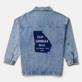 Flip Georgia Blue voor 2024 Denim Jacket (Achterkant)