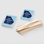 Flip Georgia Blue voor 2024 Handwaaier (Niet-gemonteerd)