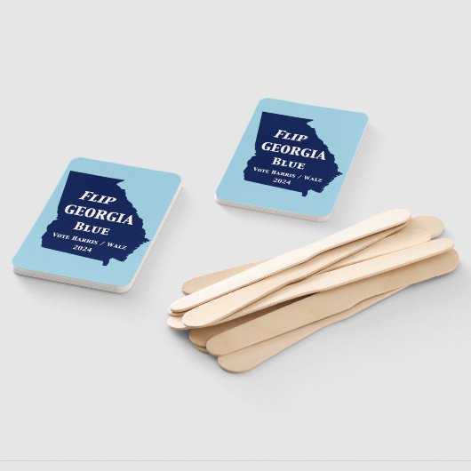 Flip Georgia Blue voor 2024 Handwaaier (Niet-gemonteerd)