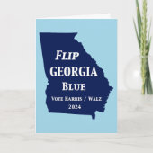 Flip Georgia Blue voor 2024 Kaart (Voorkant)