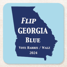 Flip Georgia Blue voor 2024 Kartonnen Onderzetters