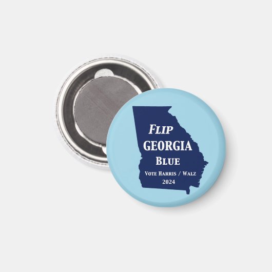 Flip Georgia Blue voor 2024 Magneet (Voorkant / Achterkant)
