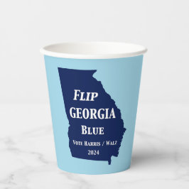 Flip Georgia Blue voor 2024 Papieren Bekers