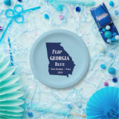 Flip Georgia Blue voor 2024 Papieren Bordje (Feest)