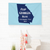 Flip Georgia Blue voor 2024 Spandoek (Insitu)