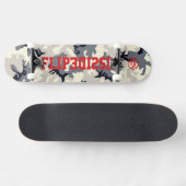 Flip kant voor de echte skateboarders camo persoonlijk skateboard (Horizontaal)