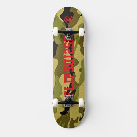 Flip kant voor de echte skateboarders camo persoonlijk skateboard (Voorkant)