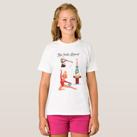 Flip, Lach, Herhaal! T-shirt (Voorkant volledig)