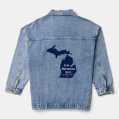 Flip Michigan Blue voor 2024 Denim Jacket (Achterkant)