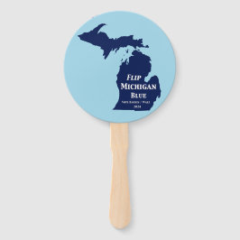 Flip Michigan Blue voor 2024 Handwaaier