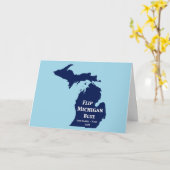 Flip Michigan Blue voor 2024 Kaart (Gele Bloem)
