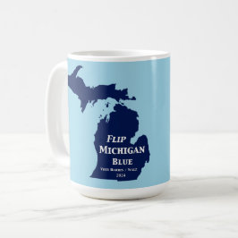 Flip Michigan Blue voor 2024 Koffiemok
