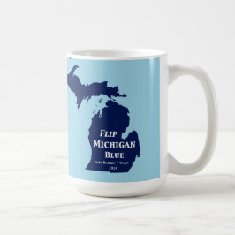 Flip Michigan Blue voor 2024 Koffiemok