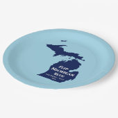 Flip Michigan Blue voor 2024 Papieren Bordje (Gekanteld)
