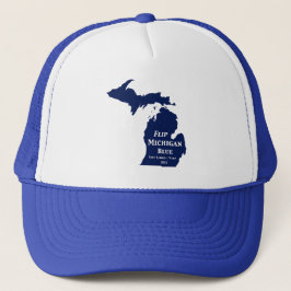 Flip Michigan Blue voor 2024 Trucker Pet