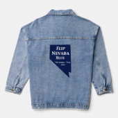 Flip Nevada Blue voor 2024 Denim Jacket (Achterkant)