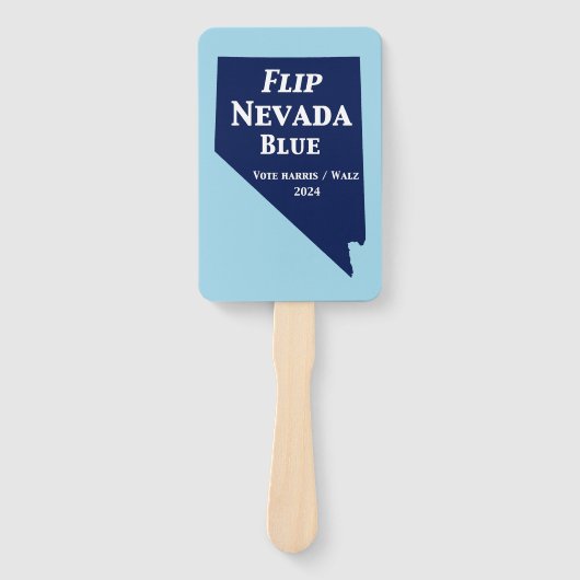 Flip Nevada Blue voor 2024 Handwaaier (Voorkant)