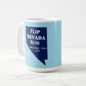 Flip Nevada Blue voor 2024 Koffiemok (Voorkant links)