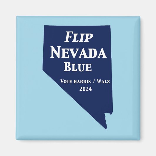 Flip Nevada Blue voor 2024 Magneet (Voorkant)
