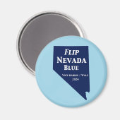 Flip Nevada Blue voor 2024 Magneet (Voorkant / Achterkant)