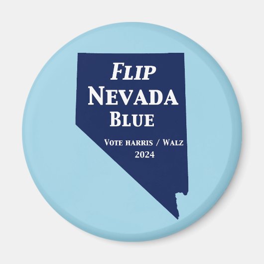 Flip Nevada Blue voor 2024 Magneet (Voorkant)
