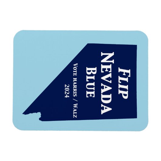 Flip Nevada Blue voor 2024 Magneet (Horizontaal)