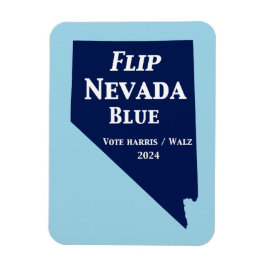 Flip Nevada Blue voor 2024 Magneet