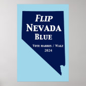 Flip Nevada Blue voor 2024 Poster (Voorkant)