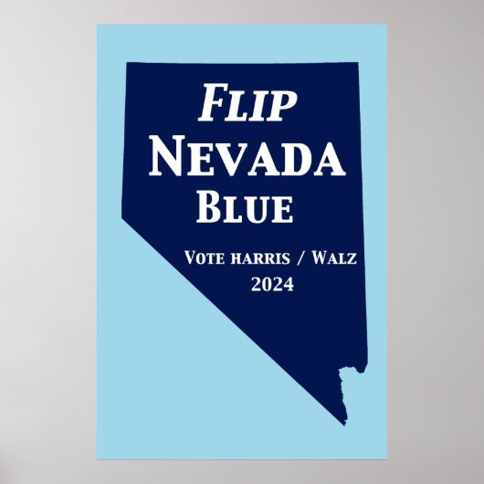 Flip Nevada Blue voor 2024 Poster (Voorkant)