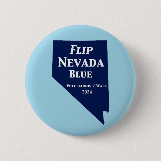 Flip Nevada Blue voor 2024 Ronde Button 5,7 Cm (Voorkant)