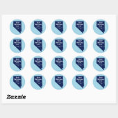 Flip Nevada Blue voor 2024 Ronde Sticker (Vel)